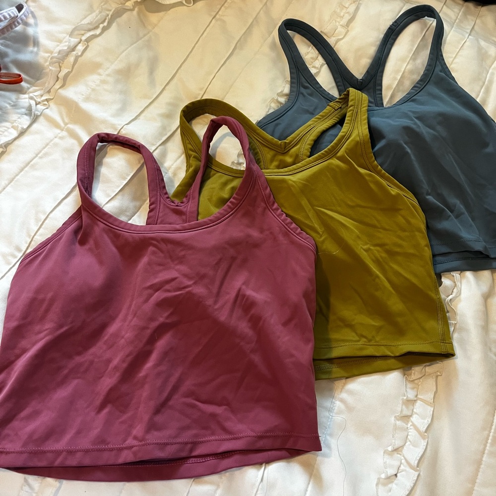 ATHLETIC TANK TOPS - BUILT IN BRA